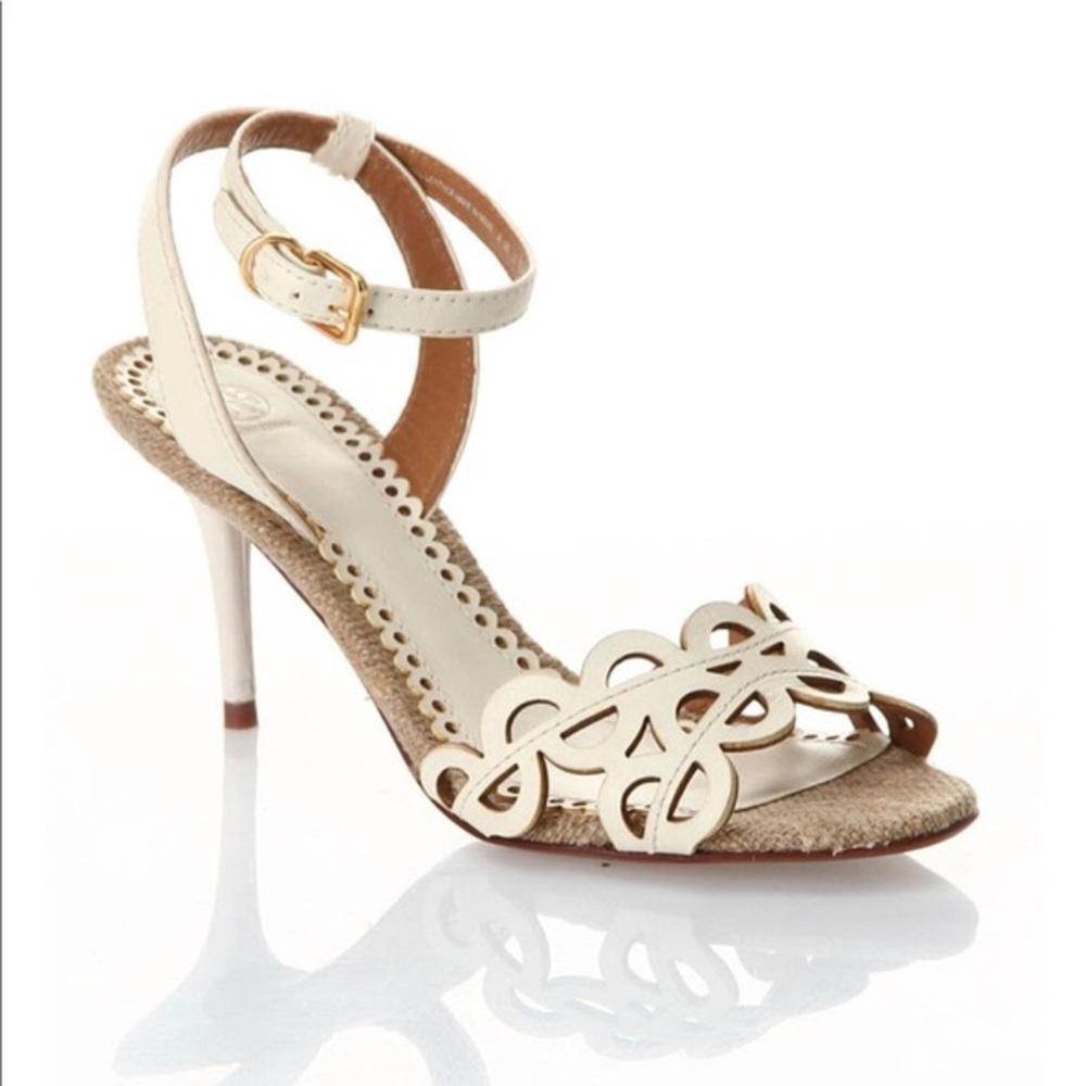 Tory Burch “Aileen” Sandals in Bleach SZ 7